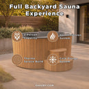 SaunaLife Model S2N/B Premium 2-Person Cold Plunge And Hot Immersion Tub [MODEL-S2N/B] (SAK18296)