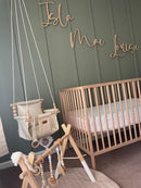 Indoor Cotton High Back Baby & Toddler Swing-Vanilla