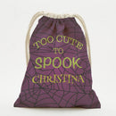 Too Cute To Spook Custom Halloween Kids Drawstring Sack