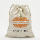Happy Halloween Custom Drawstring Sack for Kids | Personalized Trick or Treat Bag