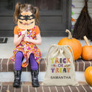 Custom Treats Halloween Drawstring Sack of Tricks