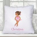 Kids Ballerina Personalized Flip Sequin Decorative Throw Pillowcase