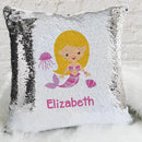 Kids Mermaid Personalized Flip Sequin Decorative Throw Pillowcase