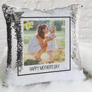 Personalized Photo Sequin Pillow Case | Custom Mermaid Throw of Your Photo