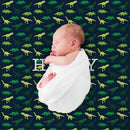 Personalized Dinosaur Kids Name Blanket