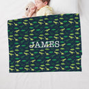 Personalized Dinosaur Kids Name Blanket