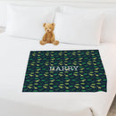 Personalized Dinosaur Kids Name Blanket