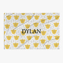 30 x 40 Sleeping Bears Name Personalized Baby Blanket