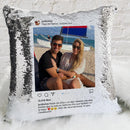 Instagram Photo Personalized Flip Sequin Pillow