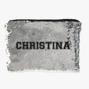 Personalized Name Flip Sequin Makeup, Cosmetics Pouch Bag
