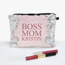 Flip Sequin Makeup Cosmetics Pouch Bag | Personalized with name