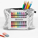 Crayons Personalized Sequin Makeup, Cosmetics, Accessory Bag