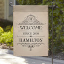 Personalized Welcome Since Garden Flag
