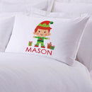 Personalized Boy Elf Kids Sleeping Pillowcase