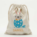 Custom Smart Easter Bunny Kids Drawstring Sack