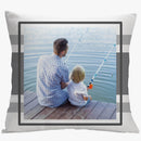 Personalized Framed Photo Pillow Case | Custom Decorative Pillow Throw