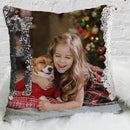 Exclusive Sale - Custom Magic Sequin Pillow Case of Your Photo | Personalized Reversible Mermaid Sequin Throw