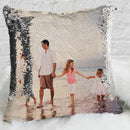 Exclusive Sale - Custom Magic Sequin Pillow Case of Your Photo | Personalized Reversible Mermaid Sequin Throw