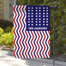 Red White & Blue Custom Patriotic Garden Flag