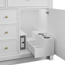 James Martin Bellshire 120" Single Bathroom Vanity, Bright White