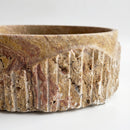 Scabos Gold Travertine Rustic Round Vessel Sink - 18"x4" - Honed