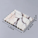Scalloped calacatta viola marble tray – kitchen luxury decor