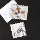 Scalloped calacatta viola marble tray – kitchen luxury decor
