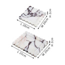 Scalloped calacatta viola marble tray – kitchen luxury decor