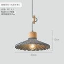 Scalloped pastel led pendant lights for dining room
