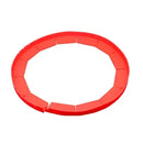Scalloped red silicone pie crust shield kitchen baking tool