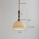 Scalloped white ceramic led pendant light for dining room
