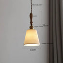 Scalloped white ceramic led pendant light for dining room