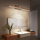 DecorBites™ Black Walnut Mirror Lamp Wall Light with Led, Scandinavian Design