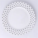 Scandinavian black & white geometric ceramic dessert plates dining room