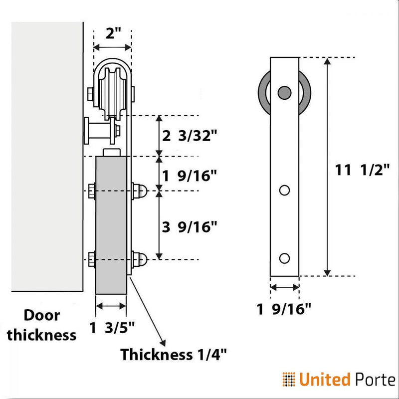 Lucia 4010 Matte White Double Barn Door with 2 Lites Frosted Glass | Silver Finish Rail