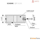 Lucia 2266 Matte Black Double Barn Door with Clear Glass and Silver Rail