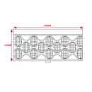 Scorpio 14 Inch 3-Lights Chrome Drum Flush Mount Chandelier