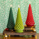 Signature Sculpted Tree Candle - Winterberry Frost