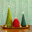Accent Sculpted Tree Candle - Forest