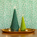 Accent Sculpted Tree Candle - Winterberry Frost