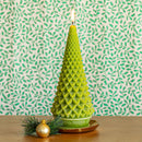 Signature Sculpted Tree Candle - Winterberry Frost