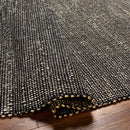 Byrne Black Jute Rug - Clearance