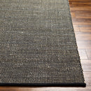 Byrne Black Jute Rug - Clearance