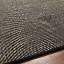 Byrne Black Jute Rug - Clearance