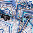 Lugano - Silk Pocket Square - Sea Blue