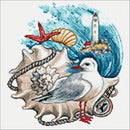 Sea Collage Cs2801 15.75x15.75 inches Crafting Spark Diamond Painting Kit