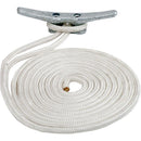 Sea-Dog Double Braided Nylon Dock Line - 3/8" x 20 - White