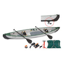 Sea Eagle 3-People TC16 High Pressure All Drop Stitch Inflatable Travel Canoe, 16FT [TC16K] (SAK43086)