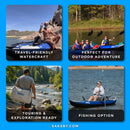 Sea Eagle 380X Explorer 3-Person Inflatable Kayak With Large Removable Rear Center Skeg [380XK] (SAK97562)