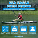 Sea Eagle FS1210 FishSUP 1-Person Inflatable Fishing Stand-Up Paddleboard [FS1210K] (SAK79218)